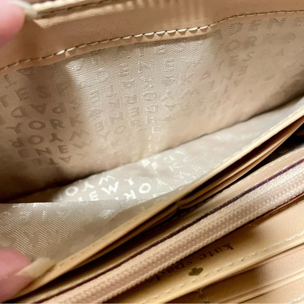 Kate Spade Metallic Rose Gold Continental Wallet